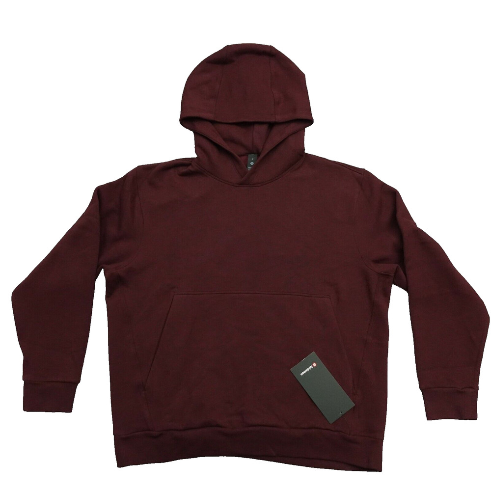New Lululemon Mens M Medium Steady State Pullover Hoodie Sweatshirt GARN Red